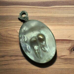 Silver Mounting Mother of Pearl Pendant